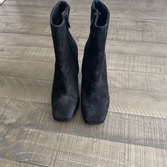 Sam Edelman Jaye Black Suede‎ Block Heel Platform Ankle Boots. Size 7 - Picture 4 of 11